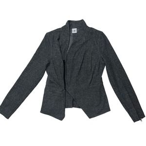Cabi 3556 Rebel Asymmetrical Zip Moto Jacket Gray Stretch Size Small S